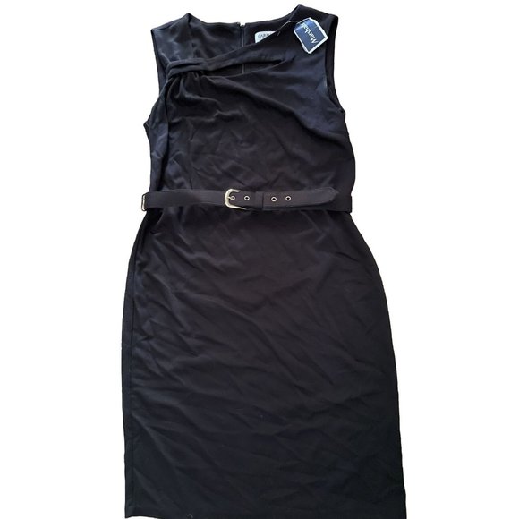 Carmen Marc Valvo Dresses & Skirts - Carmen Marc Valvo NWT Women's Sleeveless Belted‎ Sheath Dress Size 10